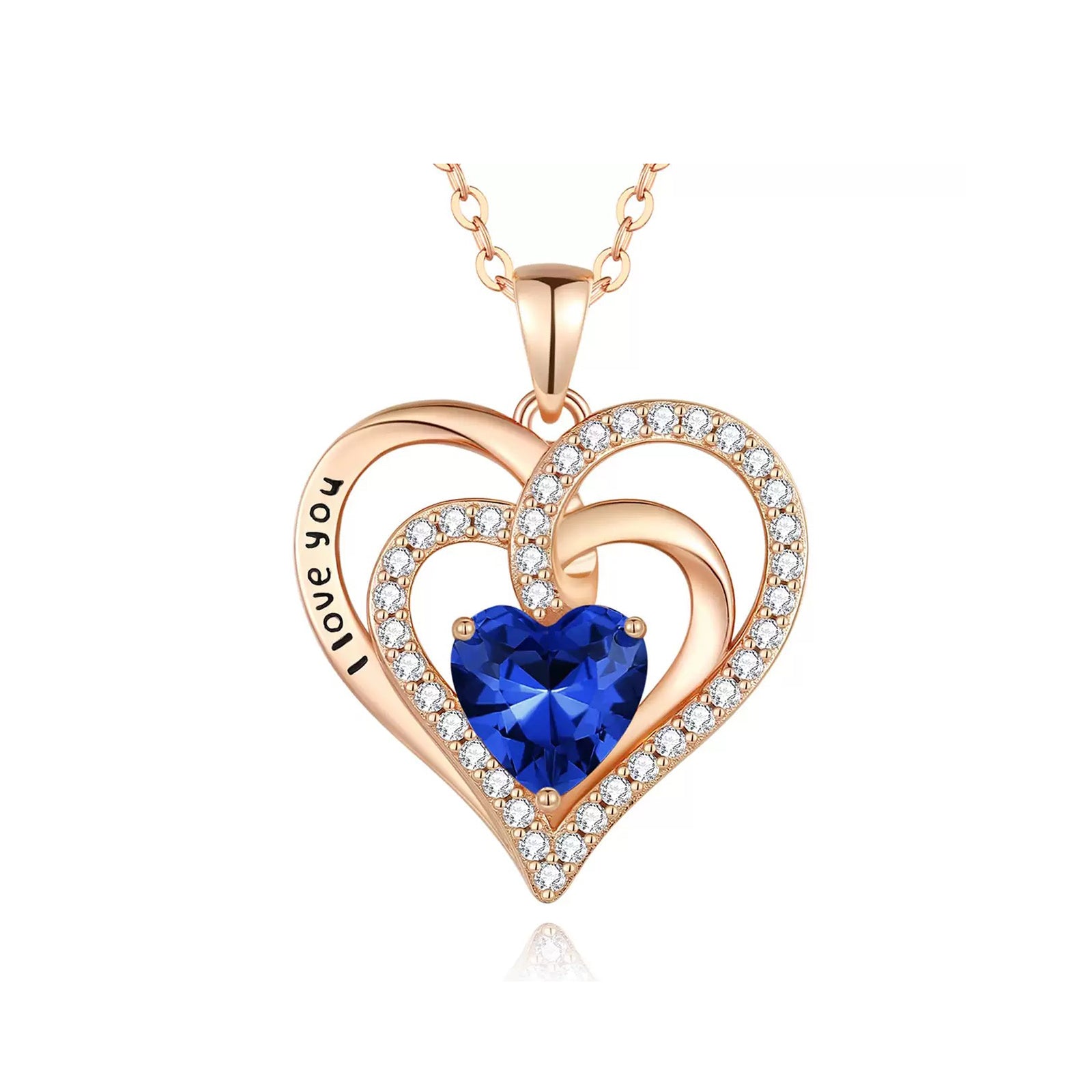 s925 Silver Heart CZ Necklace – Mother's Day Gift for Mom with Gift Box & Card