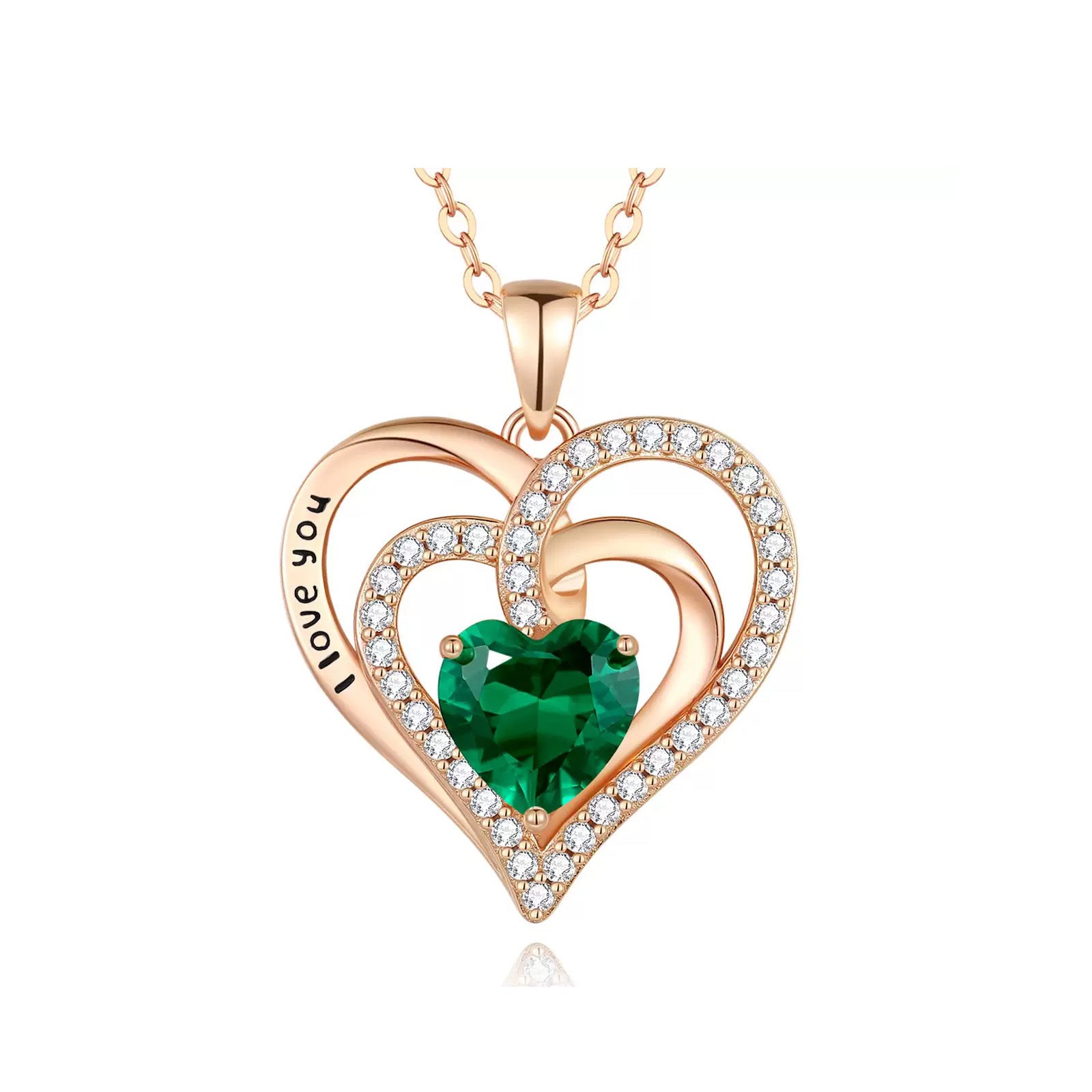 s925 Silver Heart CZ Necklace – Mother's Day Gift for Mom with Gift Box & Card